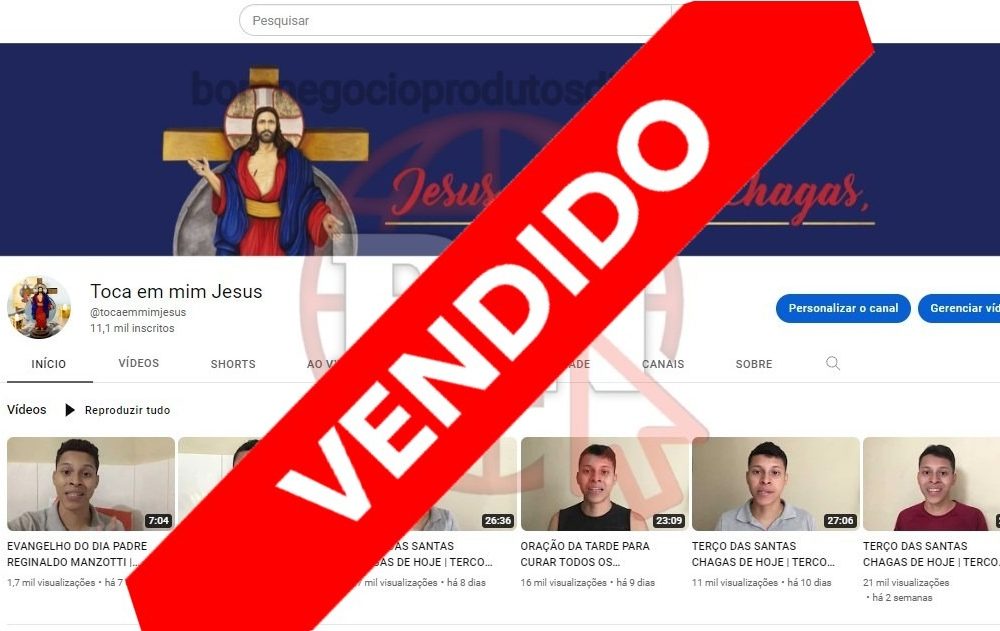 CANAL DO YOUTUBE DE 11K MONETIZADO - EVANGÉLICO