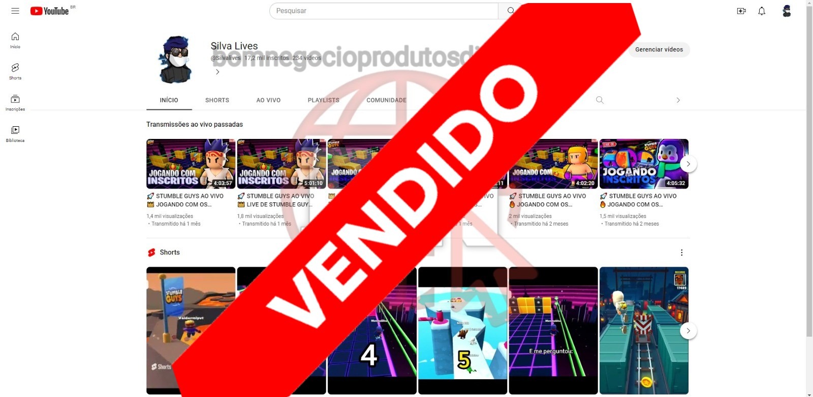 CANAL DO YOUTUBE DE 17K MONETIZADO - GAMES