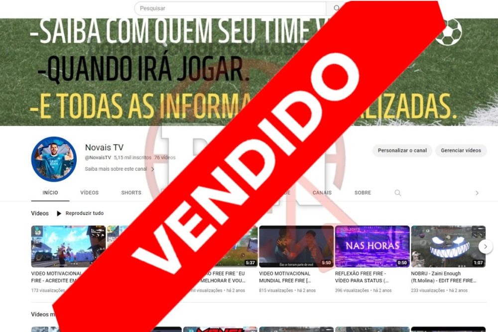 CANAL DO YOUTUBE DE 5K DESMONETIZADO - GAMES