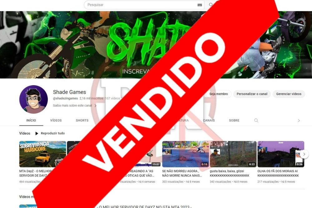 CANAL DO YOUTUBE DE 2K MONETIZADO - GAMES
