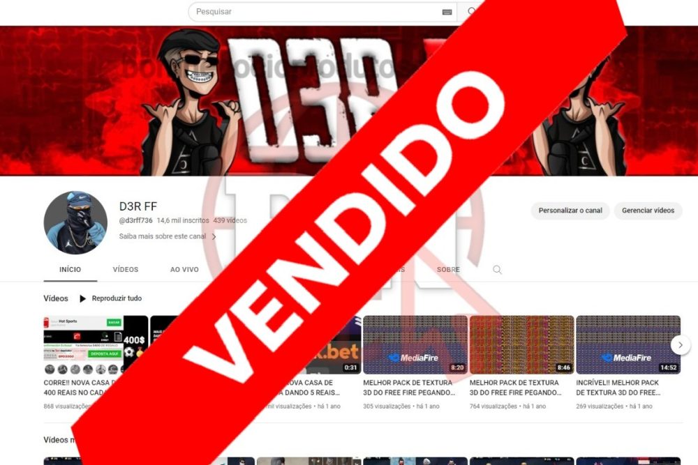 CANAL DO YOUTUBE DE 14K DESMONETIZADO - GAMES