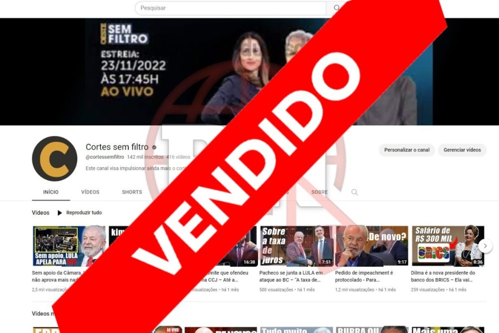 CANAL DO YOUTUBE DE 142K MONETIZADO - POLÍTICA