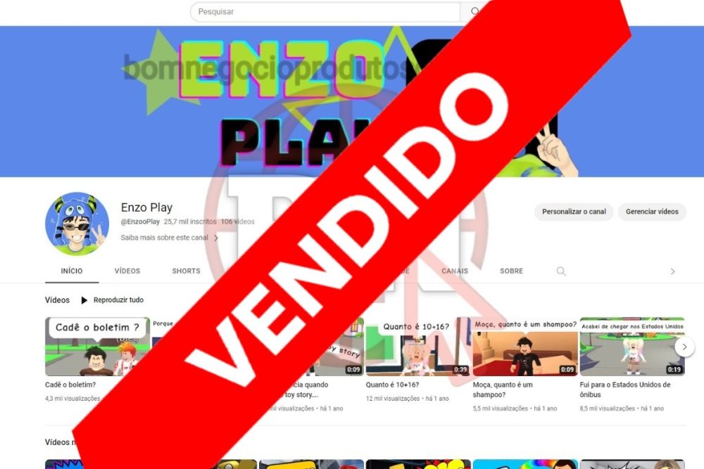 CANAL DO YOUTUBE DE 25K MONETIZADO - GAMES