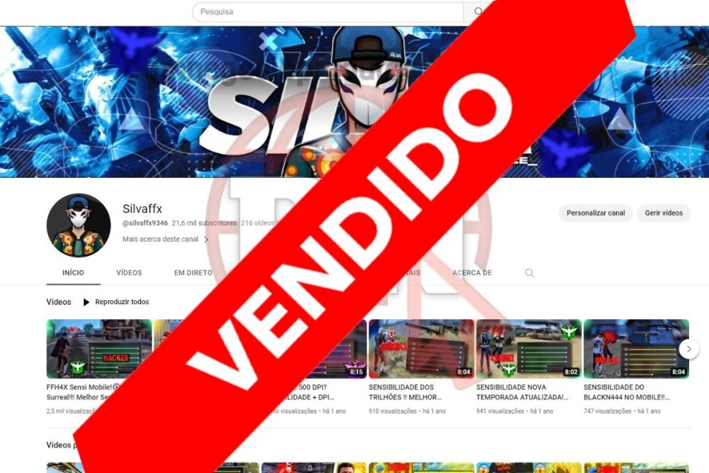 CANAL DO YOUTUBE DE 21K DESMONETIZADO - GAMES
