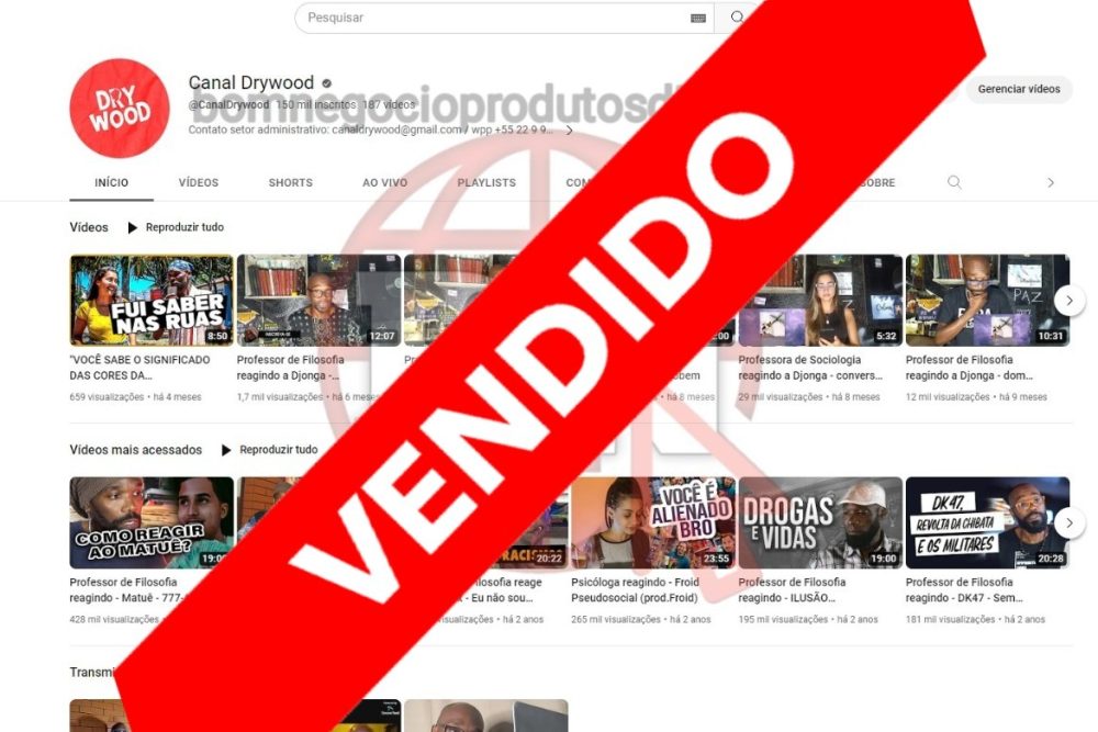 CANAL DO YOUTUBE DE 150K MONETIZADO - REACT