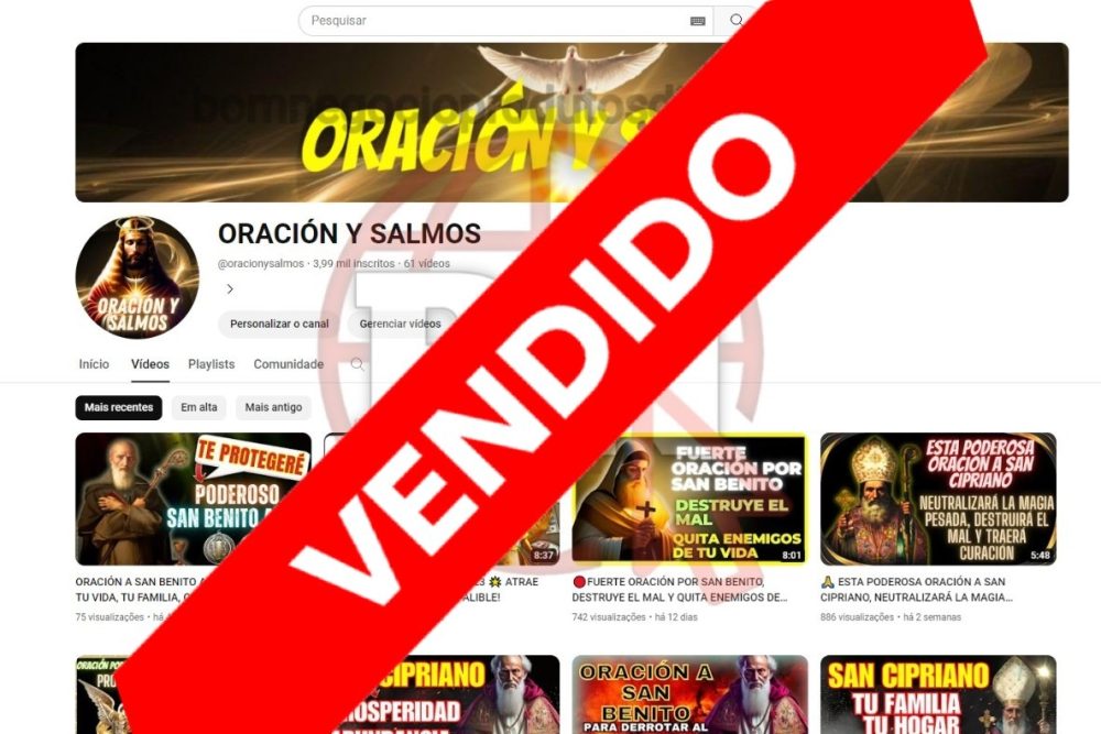CANAL DO YOUTUBE DE 4K MONETIZADO - RELIGIAO