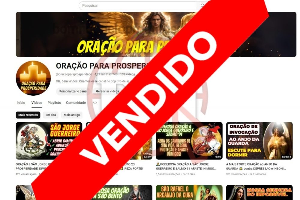 CANAL DO YOUTUBE DE 4K MONETIZADO - NICHO ORAÇÕES