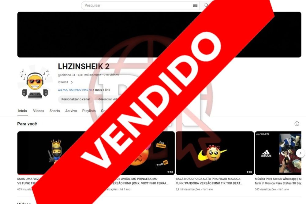 CANAL DO YOUTUBE DE 4K DESMONETIZADO - MUSICAL