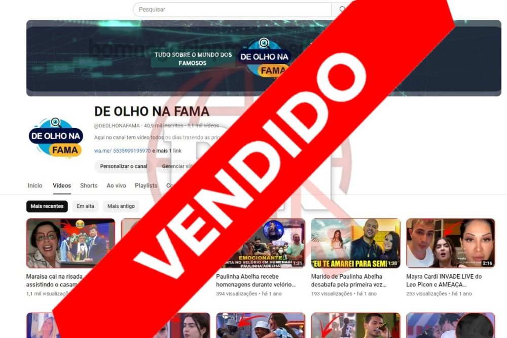 CANAL DO YOUTUBE DE 40K NÃO MONETIZADO - NOTÍCIAS