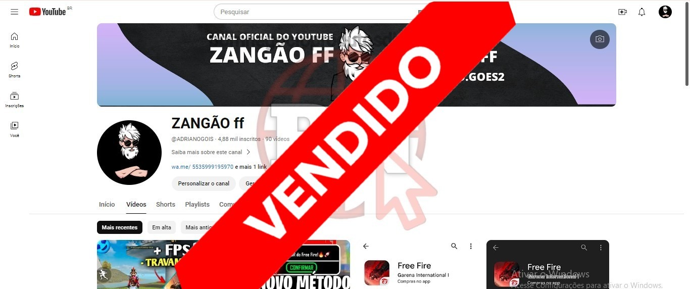 CANAL DO YOUTUBE DE 4K MONETIZADO - GAMES