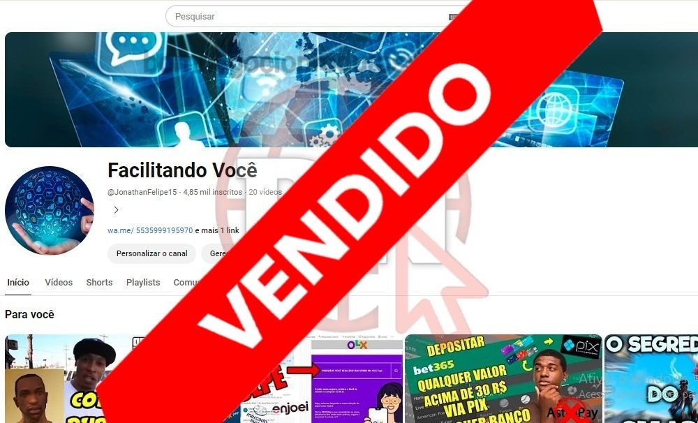 CANAL DO YOUTUBE DE 4K NAO MONETIZADO - TUTORIAIS