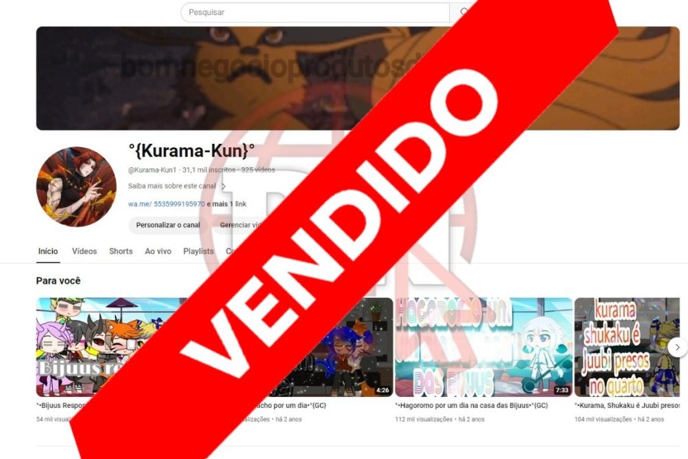 CANAL DO YOUTUBE DE 31K MONETIZADO - GAMES