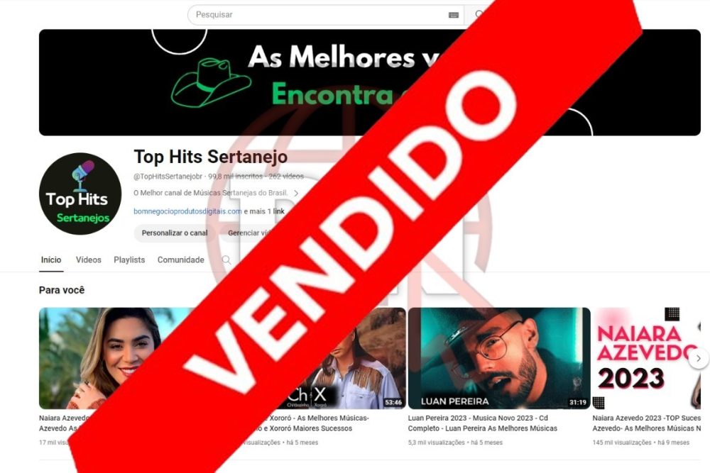CANAL DO YOUTUBE DE 100K NÃO MONETIZADO - MUSICAL