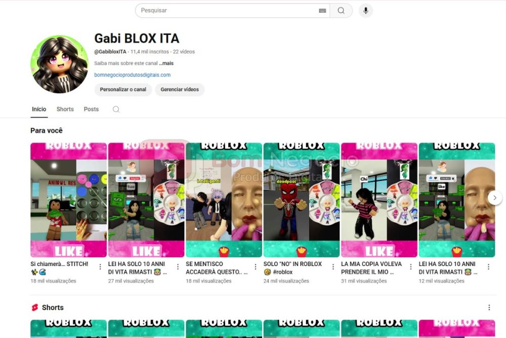 CANAL DO YOUTUBE DE 11K NÃO MONETIZADO - GAMES (COD-394)