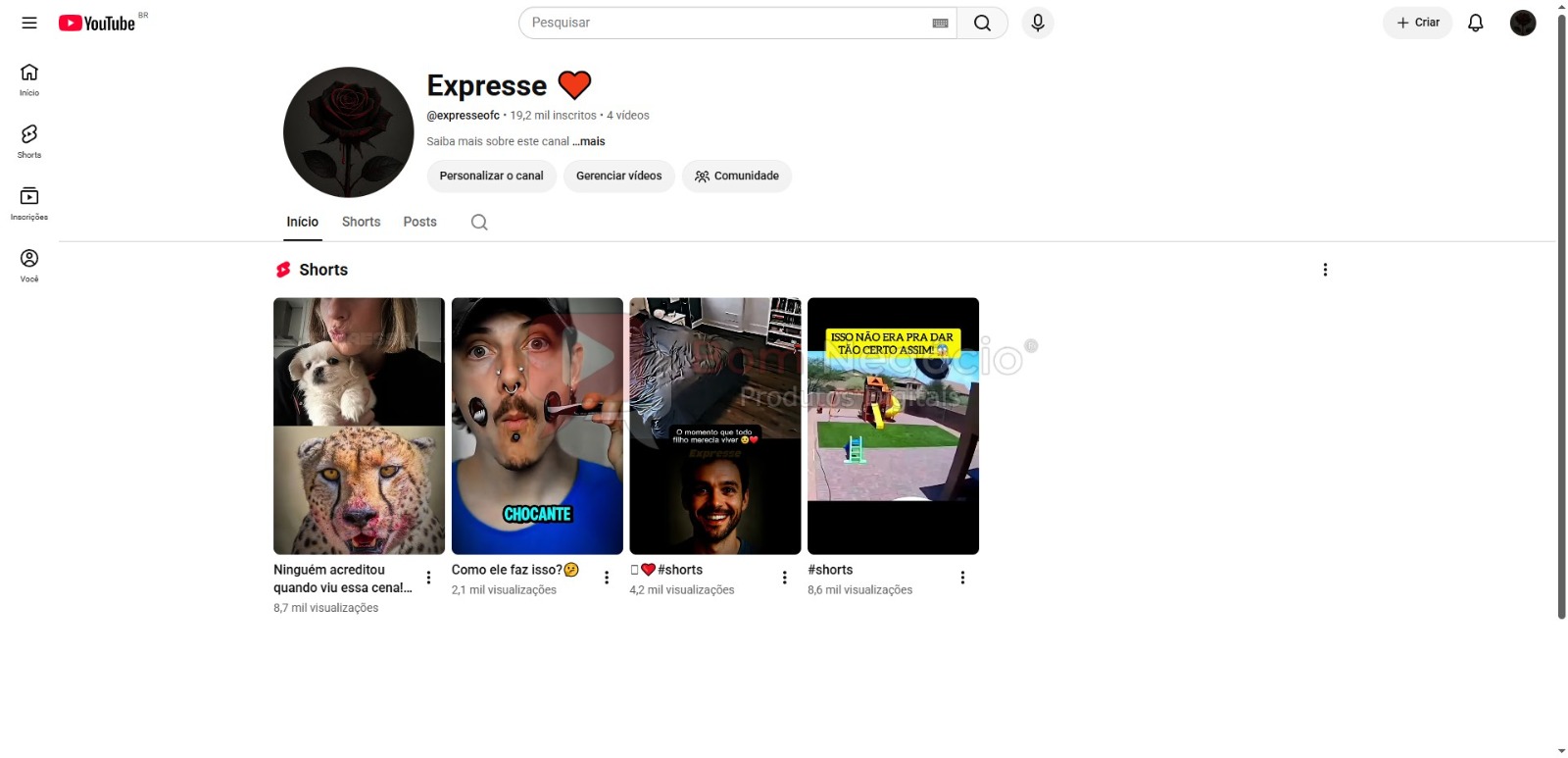 CANAL DO YOUTUBE DE 19K NÃO MONETIZADO - ENTRETENIMENTO (COD-644)