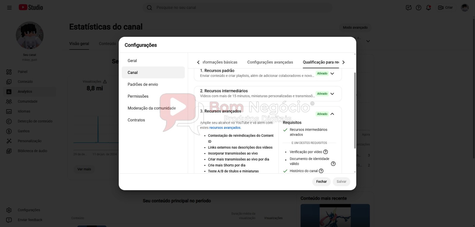 CANAL DO YOUTUBE DE 30K NÃO MONETIZADO - GAMES (COD-674) - Imagem 4